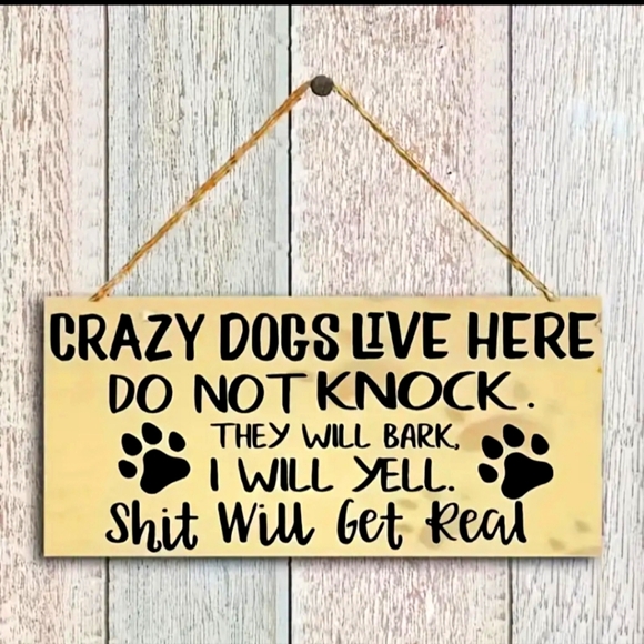 Other - Rustic Wooden Sign For Dog Lovers
